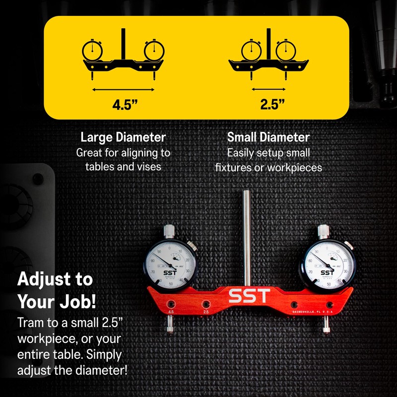 SST - Mini Mill & Lathe Tramming System - Tram,
