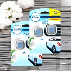 CAR Air Freshener, CAR VENT CLIP ON Air Freshener, COTTON FRESH TWIN PACK Of 2(2 x 2ml)