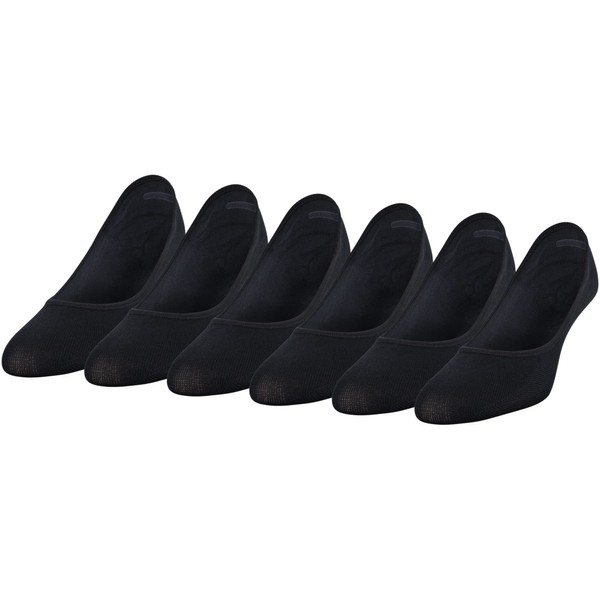 Peds Women's Lightweight Low Cut No Show Socks, Multipairs, Black