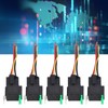 5Pcs Automotive Relay 12V DC 30A 4 Pin 4 Wire