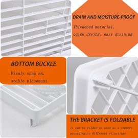 Tuwyii Pack of 2 Spice Rack, Kitchen Shelf, Worktop Organiser, Stackable Cabinet Shelf, Spice Racks, Standing, Table Shelf, Spice Holder, Kitchen Shelf, Multifunctional Shelf, 31.5 x 19.5 x 16 cm