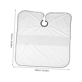 TOVINANNA Large Transparent Static Salon Cape for Adults Durable Hair Cutting Cover with Clear Window Professional Hairdressing Apron for Salon and Barber Use