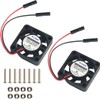 2pcs Raspberry Pi DC Brushless Cooling Fan Heatsink Cooling Radiator