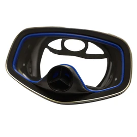 Scuba Choice Scuba Diving Classic Free Dive One-Window Silicone Purged Mask, Black – Tempered Glass Lenses, Adjustable Strap, Durable Silicone Skirt for Comfort and Clear Vision
