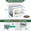 Alise Glass Shelf Brackets,Adjustable Clamp Brackets for Shelves,Wall Mount Clamps