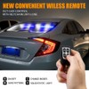 Xprite White & Blue LED Emergency Strobe Dash Lights, Interior