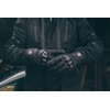 Texpeed Men's Leather Motorcycle Gloves - Waterproof Biker Moped Armoured