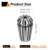 sourcing map Spring Collet Chuck ER16 3.5mm 65Mn Spring Steel