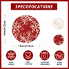 XCHI Red Snowflakes Winter Christmas Xmas Round Placemats Set of