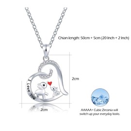 CERSLIMO Mother Daughter Gifts - I Love You Elephant Pendant Necklace Gifts for Mum, Mothers Day Gifts for Mum | Christmas Gitfs for Mum Daughter Jewellery | Daughter's Birthday Gifts from Mum