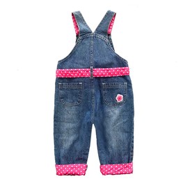 Peacolate 6M-2Years Baby Girls Overalls with Belt 1pcs Jumpstuis Kids Pants(6-9m,Rose)