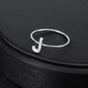 AOEDEJ 925 Sterling Silver Stackable Initial Letter Rings Capital Letter