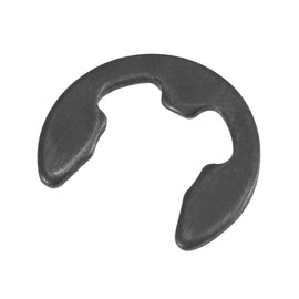 sourcing map E-Clip Circlip - 12mm External Retaining Shaft Snap Ring Carbon Steel Black 100pcs