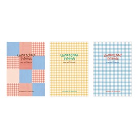 Monolike Unmatched Friends A5 Stitch line note B SET - Academic Notebook, Line notebook, 48Page