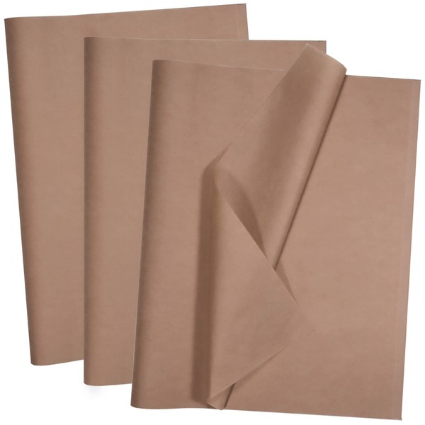 100 Sheets Brown Tissue Paper Artdly 14 x 20 Inches