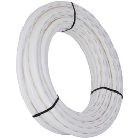 SharkBite U880W100 PEX Pipe 1 Inch, White, Flexible Water Pipe Tubing, Potable Water, Push-to-Connect Plumbing Fittings, 100 Feet Coil of Piping
