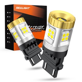 SEALIGHT Reverse Light Bulb, 1200% Brighter 3157 LED Bulb, 3156 3056 3057 4157 LED Light White for Taillight Backup Light DRL Brake Parking Signal Lights (Pack of 2)