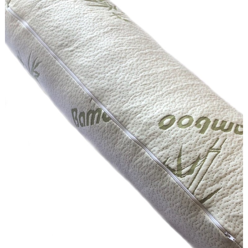Linen Plus Bamboo Body Pillow with Shredded Memory Foam for