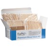 ForPro Premium Wood Stick 300 Pcs Kit, Non-Sterile, Assorted Hair