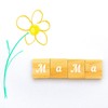 10 Sheets Small Letter Stickers - 0.5 Inch Handwritten White