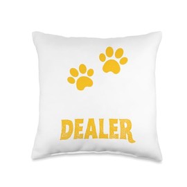 Dog Treat Dealer Funny Humor Dog Owner Dog Treats Dog Lover Throw Pillow