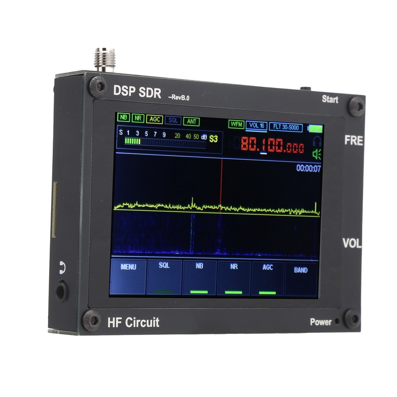 Wireless Receiver Black UltraThin DSP SDR HAM Receiving Radio Equipment
