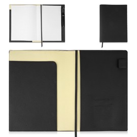 KABANTiFY B5 Notebook Cover, Notebook Case, Notebook Cover, Notebook Holder, Book Cover, B5 Size, PU Leather, Card Pocket, Pen Holder, Bookmark Included, Simple, For Business, Students, Meetings