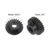 sourcing map Mod 1 24T Pinion Gear 8mm Bore Hardened