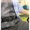 BULLIANT Men belt, Grain Leather Belt For Men Dress Casual