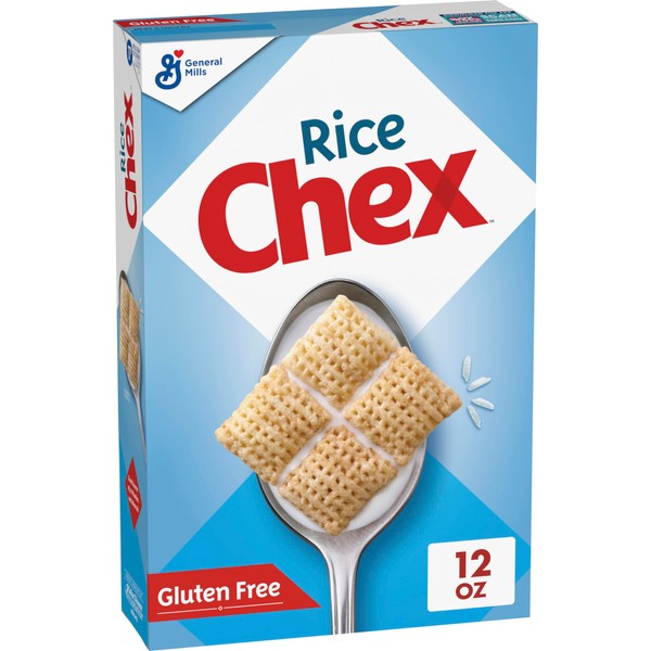 General Mills Cereales de arroz Chex cereales, sin gluten, 12 oz