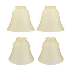 Aspen Creative 23171-4 Transitional Amber Ceiling Fan Replacement Glass Shade. 2-1/8"Fitter, 5-1/2"Diameter x 4-3/4"Height. 4 Pack