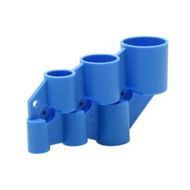 1/4'' to 1'' Deburring Pipe and Depth Gauge Tool, Chamfering Removal Tool, Pip-e Deburring Tool Pipe Tubing Chamfer for Copper PEX CPVC and PE-RT(COLOR:Blue)