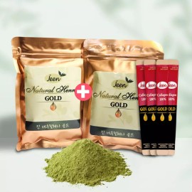 천연 헤나 염색약 인도 라자스탄 천연 새치 염색 흰머리커버 [네추럴 브라운] Natural Henna Hair Dye India Rajasthan Natural Gray Hair Cover [Natural Brown]