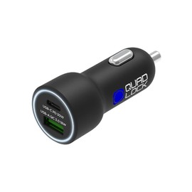 Quad Lock 48W Dual Car Charger - USB-C PD + USB-A QC3.0