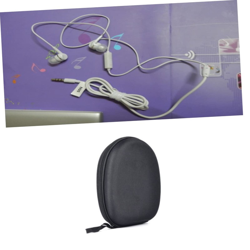 jojofuny Eva Portable Headphone Storage Bag Earphone Organizer Case for