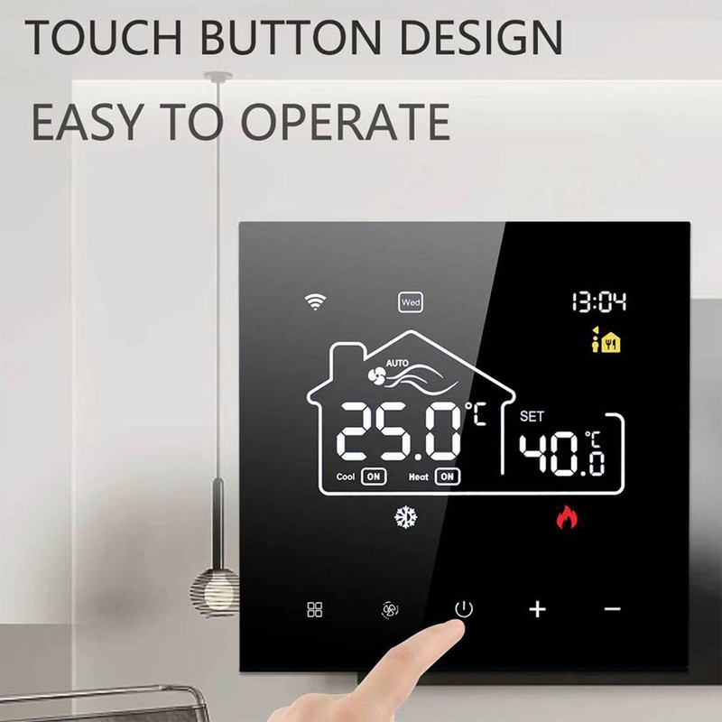 WiFi Indoor Central Air Conditioning Thermostat Floor Heating All in