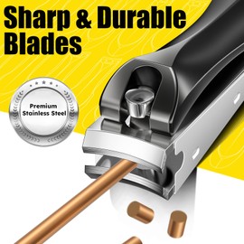 EDC Pocket Knife and Nail Clipper Set, Premium Stainless Steel Folding Mini Knife and Fingernail and Toenail Clipper Cutters with Leather Sheath, Compact Everyday Carry, Outdoor Use, Gifts for Men