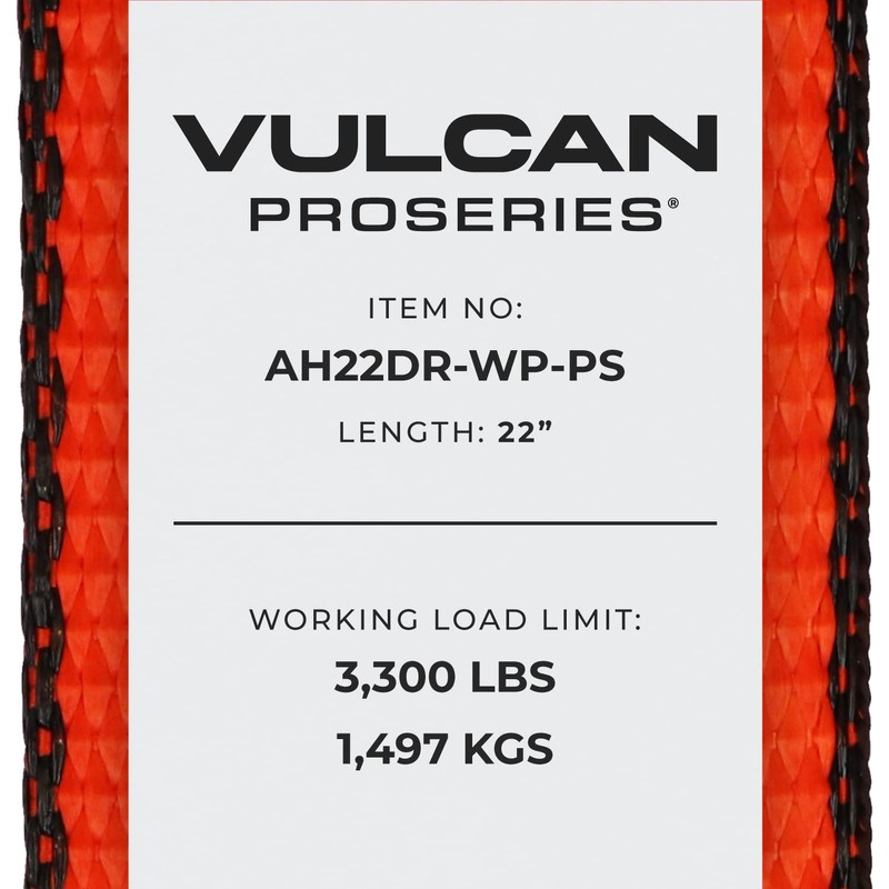 VULCAN Car Tie Down Axle Strap with Wear Pad -