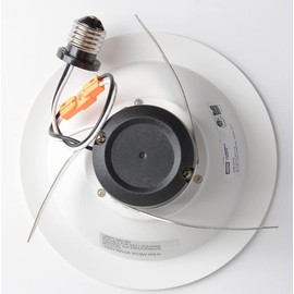 Hubbell (case of 4) Prescolite LB6A7L27K9 LiteBox 6 inch Round LED Downlight and Retrofit Trim, 2700K, 700 Lumens, 10 watts, dimmable, White Trim, recessed Lighting LED