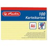 Herlitz Index Cards A4/A5/A6/A7/A8 Pack of 100