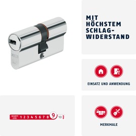 ABUS XP20SN Profile cylinder lock length 10/30 mm Inclusive