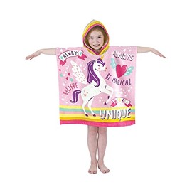 COUNTRY CLUB Kids and Baby Hooded Beach Swimming Bath Poncho Towel - Ages 18 months to 6 Years - 9 Designs Little Lions and Lionesses Sunshine Shells Unicorn Mermaid and more