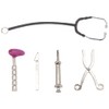 LOGOFUN Dollhouse Stethoscope Set 1:12 Scale Miniature Doctor Tools Mini