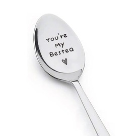 Christmas Gifts Spoon for Friend Birthday Gift for Bestie BFF Gifts for Best Friend Friendship Spoons for Men Women You're My Bestea Spoons for Friends