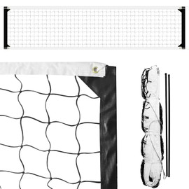MegaNets Volleyball Net Replacement Heavy Duty Outdoor Volleyball Nets with Steel Cable, 32x3FT Professional Volleyball Net for Backyard Volley Ball Net for Court Beach Pool Park(Net Only)