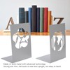 Metal Bookend AntiSlip Ancient Style Desktop Bookshelf Book Divider Craft