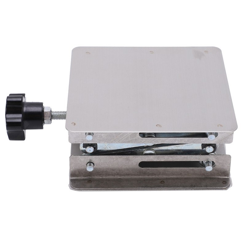 Small Stainless Steel Lifting Platform Manual Miniature Lift Stand Table
