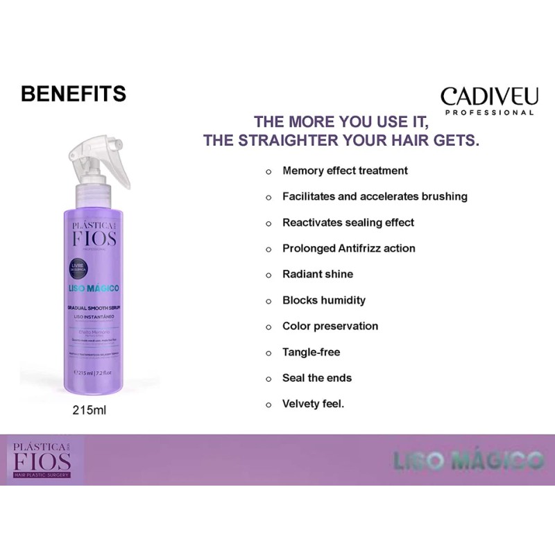 Cadiveu Plastica Dos Fios Gradual Smooth Serum Keratin Hair Treatment