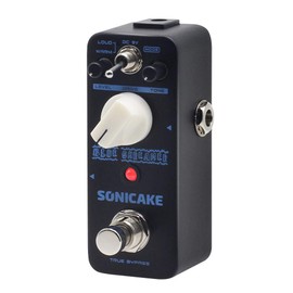sonicake azul Skreamer Overdrive Pedal de efecto con cálido de modo dual icónico TS-style Drive Sonido Pedal de guitarra 6 inch Cable incluido
