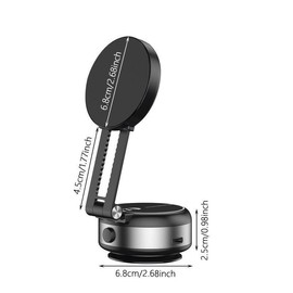 Portable Car Phone Holder, 1 Count Electric Suction Cup Type Phone Car Holder, Cell Phone Car Mount, Universal Navigation Bracket for Car, Makeup Use, Thanksgiving/Christmas/New Year Gifts, Gift for Boyfriend - Color: silver & black, Specification: one-s